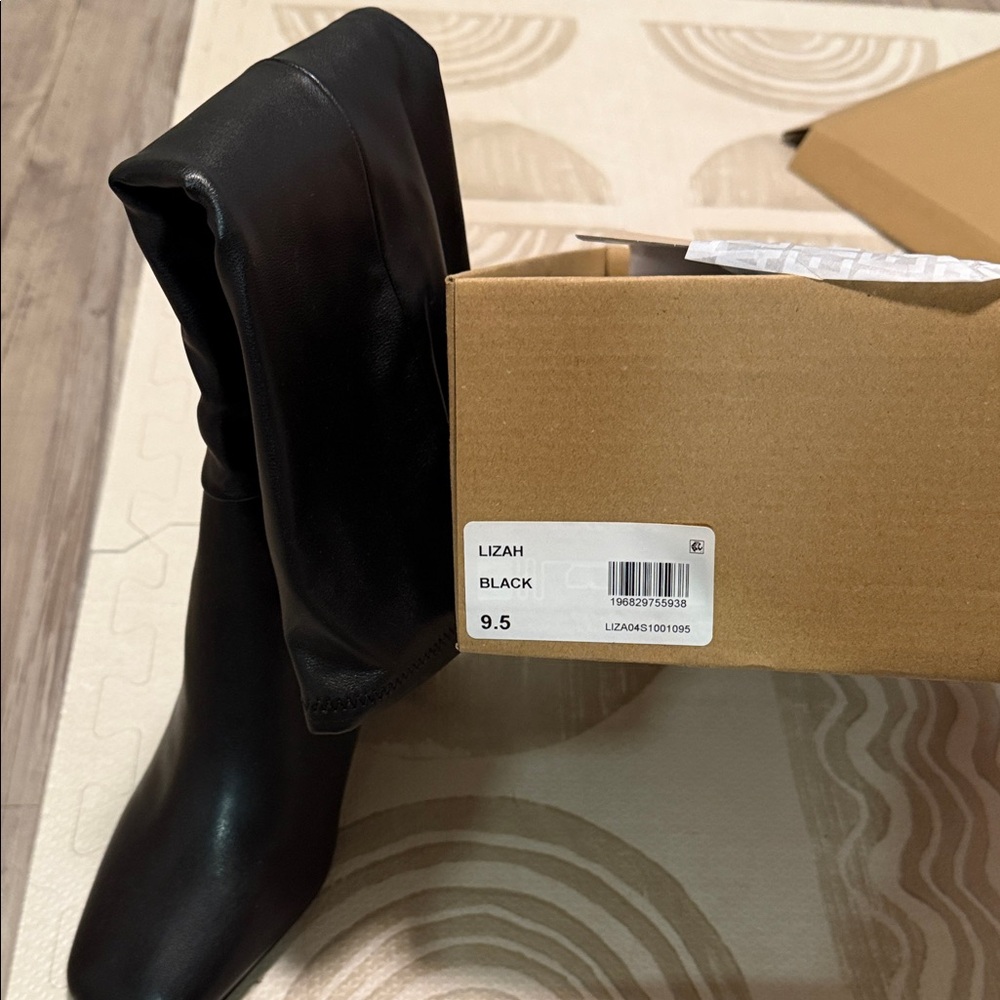 Steve Madden Black Knee-High Boots